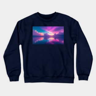 neon seascape Crewneck Sweatshirt